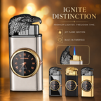Face Clock Dial Dual Flame Fuel Lighter