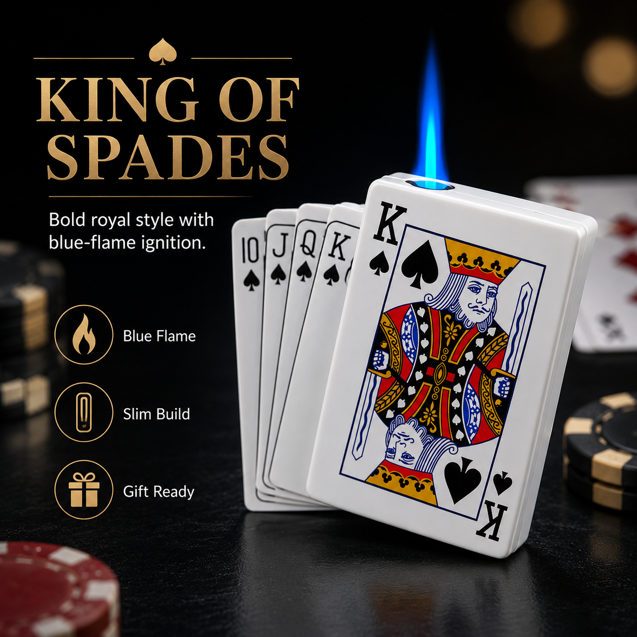 Flame Poker Lighters(4-Piece Set)