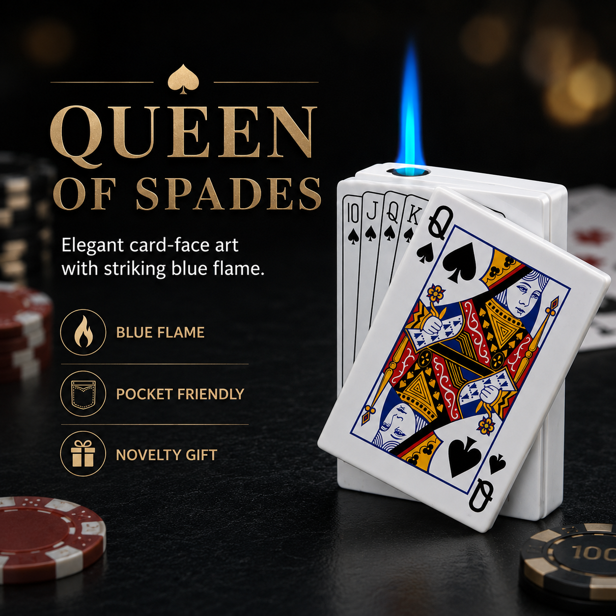 Flame Poker Lighters(4-Piece Set)