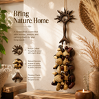Wooden Hanging Wind Chimes Nut Shell Rattle