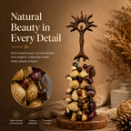Wooden Hanging Wind Chimes Nut Shell Rattle