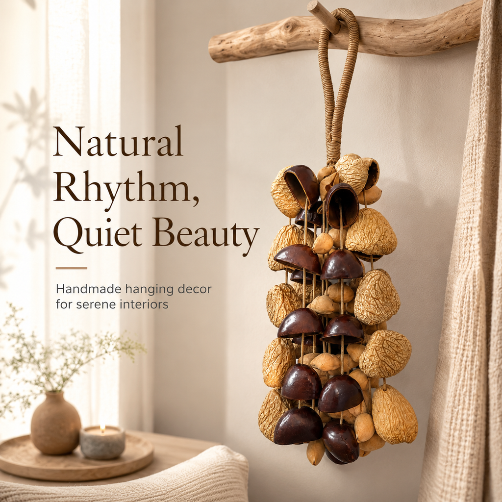 3 Kind of Natural Seed Wind Chimes Shaker Rattle