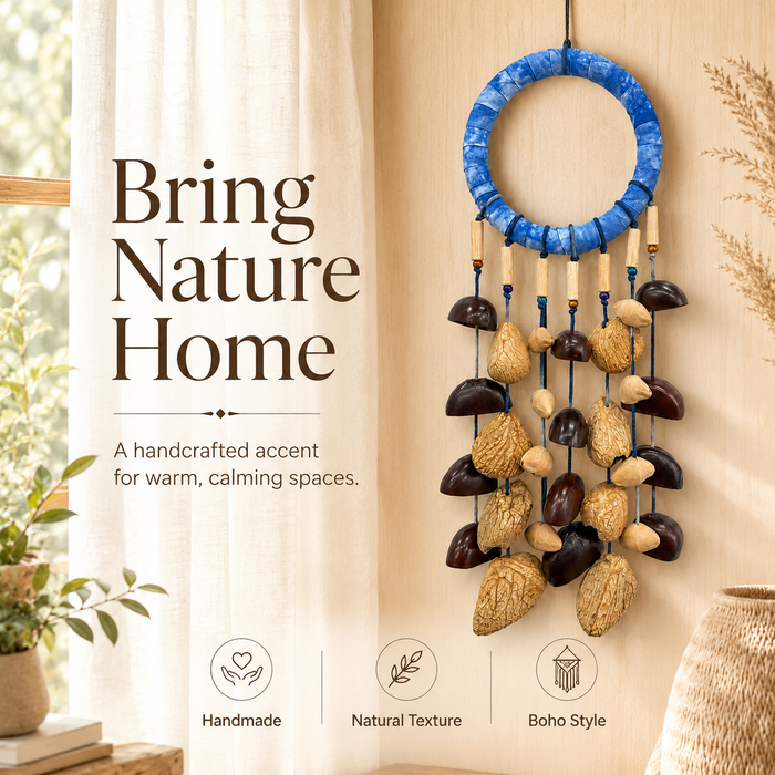 Natural Hanging Rattle for Peaceful Spaces