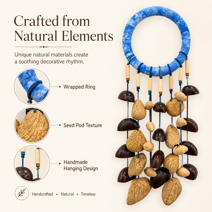 Natural Hanging Rattle for Peaceful Spaces