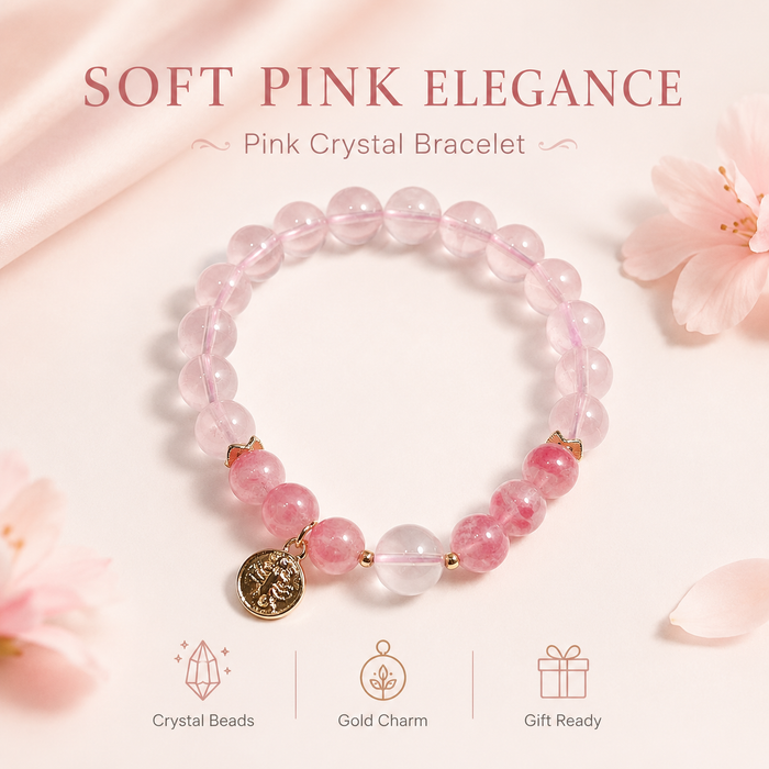 Pink Crystal Bracelet for Everyday Style